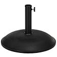 OUTSUNNY - Pied de parasol rond base de lestage parasol Ø 45 x 36H cm poids net 20 Kg ciment PVC gris noir - vignette