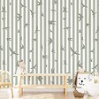 99DECO - Papier peint raccordable - Envolée - Vert - intissé : 150g/m² - 3 lés : 144x270cm - vignette