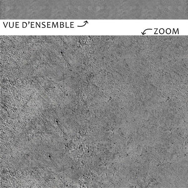 99DECO - Plinthes PVC adhésives décoratives pour sol - Lot de 10 - 100x8 cm (10m) Gris - Laisse Béton - large