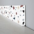 99DECO - Plinthes PVC adhésives décoratives pour sol - Lot de 10 - 100x8 cm (10m) Blanc - Terrazzo - vignette
