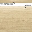 99DECO - Plinthes PVC adhésives décoratives pour sol - Lot de 10 - 100x8 cm (10m) Beige - Effet Bois Chêne Clair - vignette