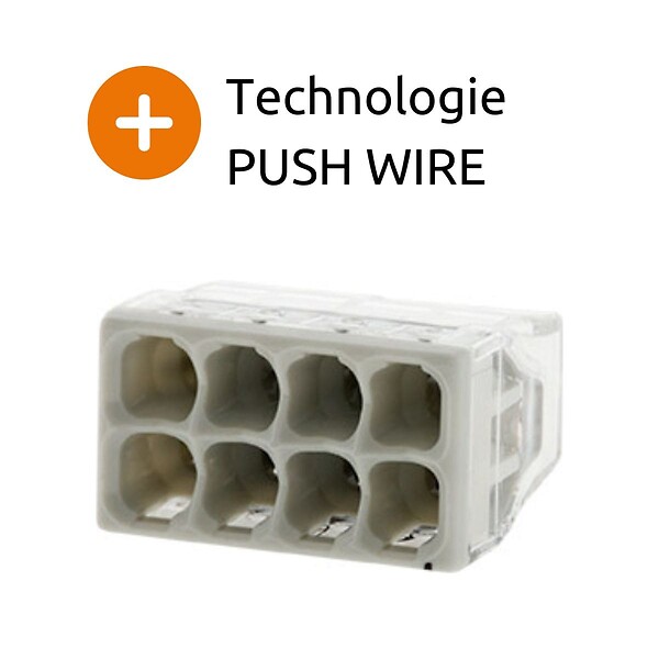 WAGO - Mini borne S2273 avec 8 entrées et conducteurs 2,5mm² - Wago - large