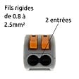 WAGO - Borne rapide automatique à cliquet S222 - 2 entrées - Wago - vignette