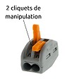 WAGO - Borne rapide automatique à cliquet S222 - 2 entrées - Wago - vignette