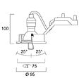 SYLVANIA - Kit inset blanc LUMIANCE RLED + V2 6W 345lm 40° 3000K - SYLVANIA - 3001774 - vignette
