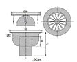 VALENTIN - Siphon de sol grille inox sortie verticale 100x100mm D90mm - VALENTIN - 00 460200 000 00 - vignette