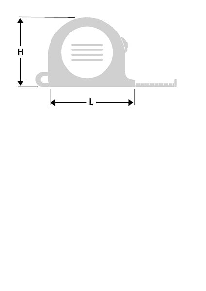 HANGER - Mètre ruban 3 m x 16 mm 'Rubber Flex' - HANGER - 100030 - large