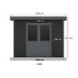 BARAC - Abri de jardin en bois composite Onyx 32 - Surface utile : 5.60m² - vignette