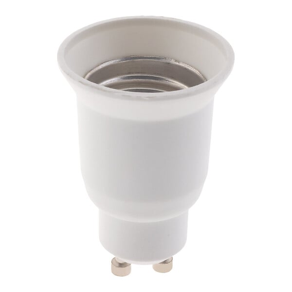ZENITECH - Adaptateur de douille GU10 vers E27 à baïonnette - ampoules LED et halogènes - Blanc - Zenitech - large