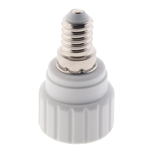 ZENITECH - Adaptateur de douille E14 vers GU10 à visser - ignifuge - Blanc - Zenitech - large