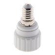 ZENITECH - Adaptateur de douille E14 vers GU10 à visser - ignifuge - Blanc - Zenitech - vignette