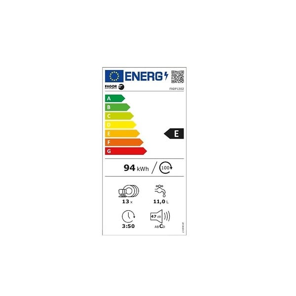 FAGOR - lave-vaisselle 60cm 13 couverts 47 db - FADP1302 - large