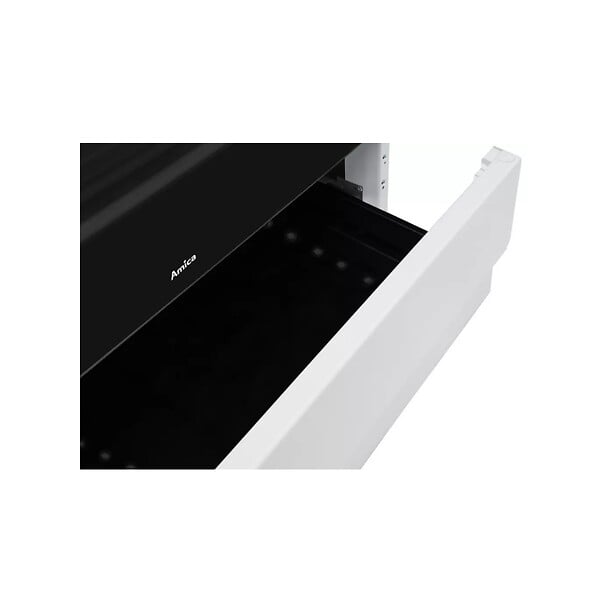 AMICA - cuisinière mixte 77l 4 feux blanc - ACM7037RB - large