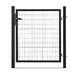 EASY CLOTURE - Portillon grillagé en acier galvanisé maille 100 x 50 L 1m20 x 1m20 Noir - vignette