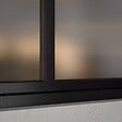 MON MARCHE DECO - Verrière 4 Carreaux - Déjà Montée - Noir Mat - Verre Dépoli - vignette