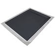 U-TILE - Receveur résine 120 x 90 cm gris ardoise effet ardoise - grille caniveau excentrée - vignette