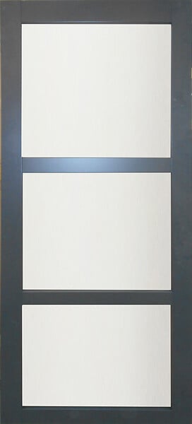 GD MENUISERIES - Porte Coulissante Blakeria Gris Anthr Vitrée H204 x L93 cm - large