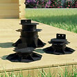 MCCOVER - PLOT RÉGLABLE DE 30 À 60 MM POUR TERRASSE BOIS ET COMPOSITE Noir - vignette