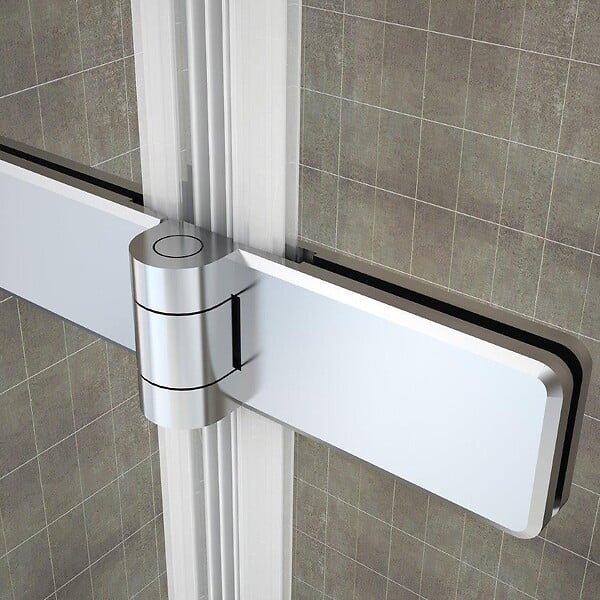 SANIVERRE - BALY Pare-baignoire 130x140 cm pliant & pivotant verre transparent anticalcaire - large