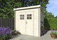 WHITE WOOD - Abri de jardin en bois Zoé 2 ép.19mm - White Wood - 4,8m - vignette
