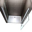 SANIVERRE - EMMY Porte de douche pliante H185 - L. 160 à 164 cm transparent - vignette