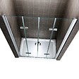 SANIVERRE - EMMY Porte de douche pliante H185 - L. 160 à 164 cm transparent - vignette