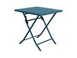 HESPERIDE - Table de jardin carrée Greensboro 70 x 70 cm Bleu Canard - Hespéride - vignette