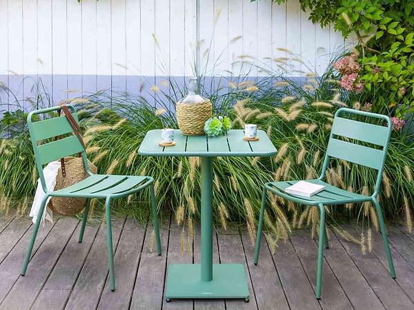HESPERIDE - Table de jardin carrée Phuket Olive 65 x 65 cm - 2 places - Hespéride - large