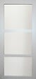GD MENUISERIES - Porte Coulissante Greyria Gris Clair Vitrée H204 x L73 cm - vignette
