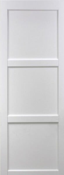 GD MENUISERIES - Porte Coulissante Korya Blanc 3 panneaux H204 x L93 cm - large