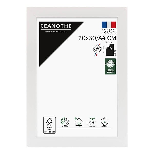 CEANOTHE - Cadre 20X30-A4 Eternel blanc - large