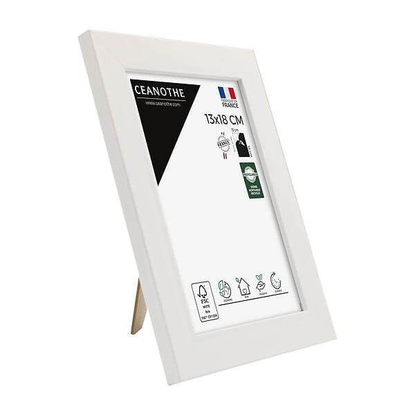 CEANOTHE - Cadre 13X18 Eternel blanc - large