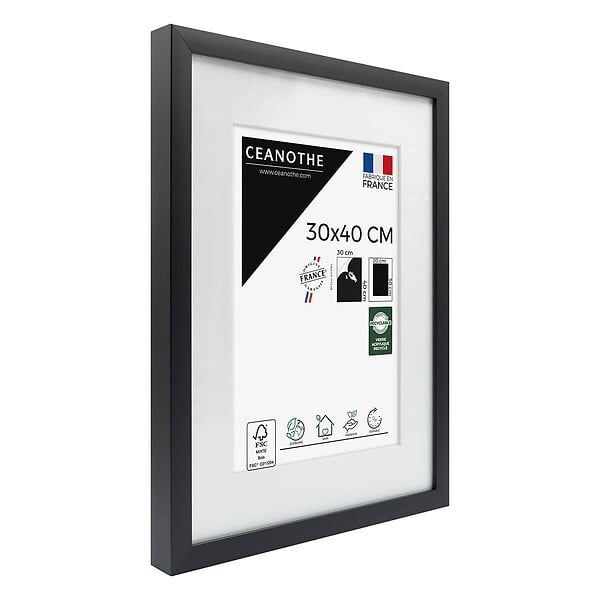 CEANOTHE - Cadre 30X40 Ouv 20X30 Milan noir - large