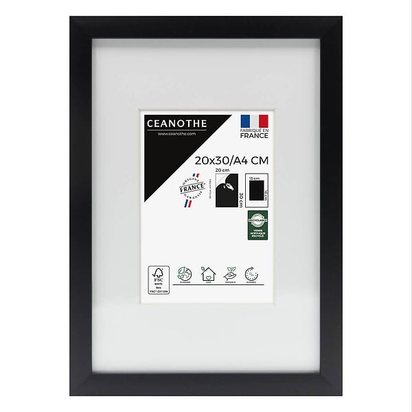 CEANOTHE - Cadre 20X30 Ouv 13X18 Milan noir - large