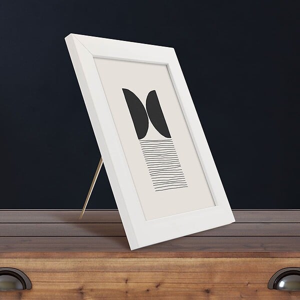 CEANOTHE - Cadre 15X20 Eternel blanc - large