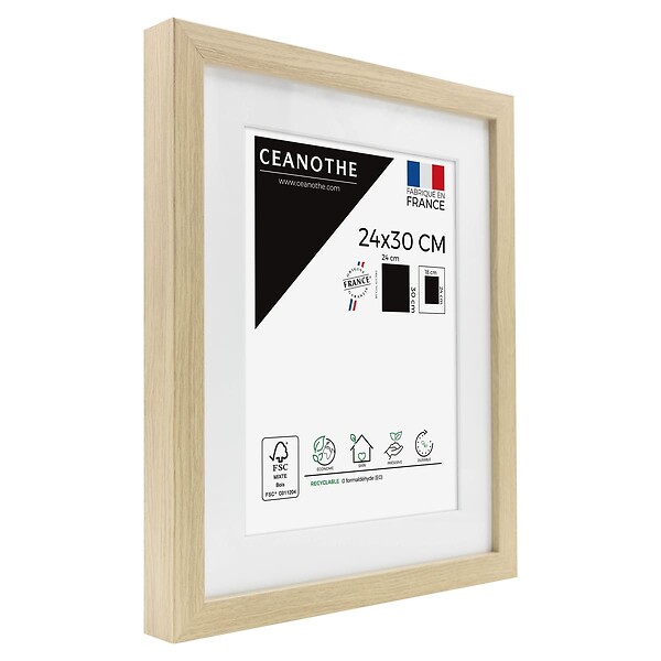 CEANOTHE - Cadre 24X30 Ouv 18X24 Milan bois - large