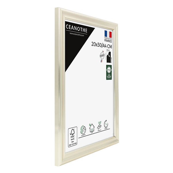 CEANOTHE - Cadre 20x30/A4 Julia doré blanchie - large