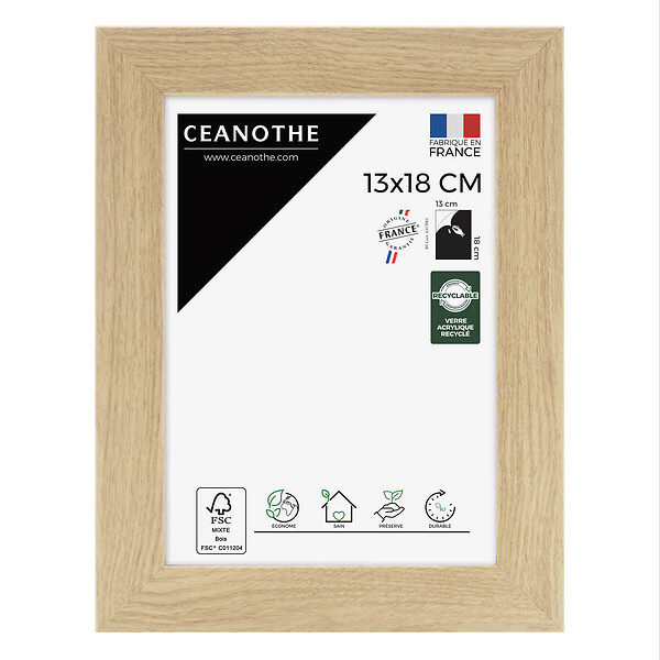 CEANOTHE - Cadre 13X18 Eternel naturel - large