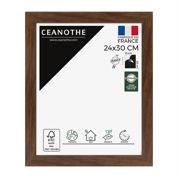 CEANOTHE - Cadre 24X30 Eternel ébène - large