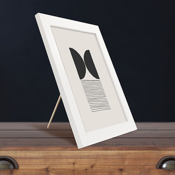 CEANOTHE - Cadre 18X24 Eternel blanc - large