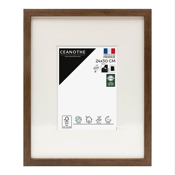 CEANOTHE - Cadre 24X30 Ouv 13X18 Wild ébène - large