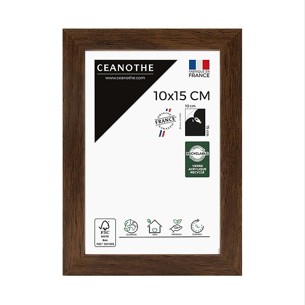 CEANOTHE - Cadre 10X15 Wild ébène - large