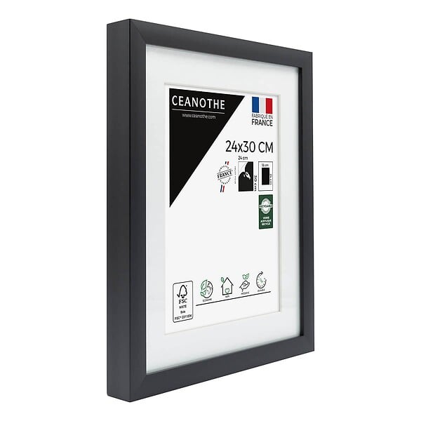 CEANOTHE - Cadre 24X30 Ouv 18X24 Milan noir - large