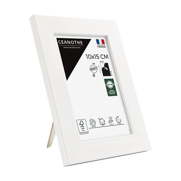 CEANOTHE - Cadre 10X15 Eternel blanc - large