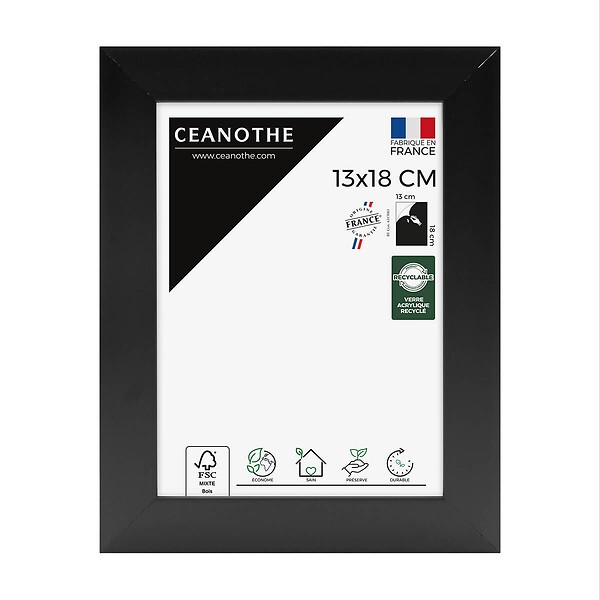 CEANOTHE - Cadre 13X18 Eternel noir - large