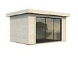 WHITE WOOD - Studio de jardin en bois Lydia ép.28mm et baie coulissante aluminium - White Wood - 15m² - vignette