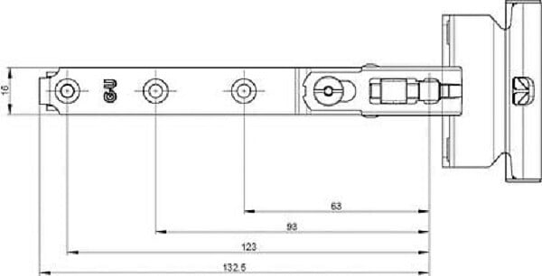 FERCO - Compas OF axe à  9mm recouvrement 20mm â€“ FERCO - 6-39147-20-0-1 - large