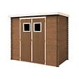 TIMBELA - Lot de produits de protection pour la peinture des maisons en bois – 5 l de blanc + 5 l de chêne foncé - Pour une surface extérieure en bois de 28 à 36 m2 - vignette