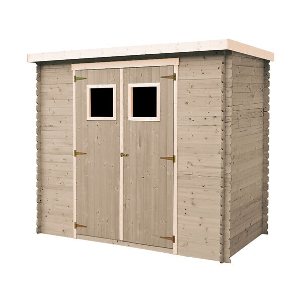 TIMBELA - Lot de produits de protection pour la peinture des maisons en bois – 5 l de blanc + 5 l de gris - Pour une surface extérieure en bois de 28 à 36 m2 - large