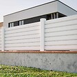 MON MARCHE DECO - Kit Clôture PRO PVC Blanc H. 90 cm x L. 5.70 m - 7 Lisses claire-voie - vignette